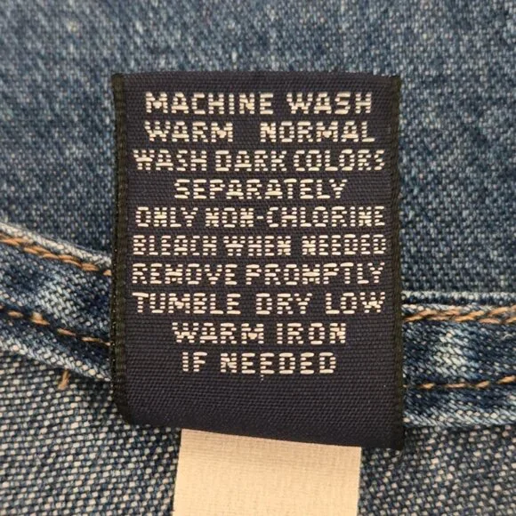 Lands End Womens Regular Sleeveless Denim Midi Shift Dress Size 12 Classic Prepp - Picture 7 of 7